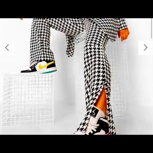 Brand New Never Worn Black and White Dogtooth check Pants